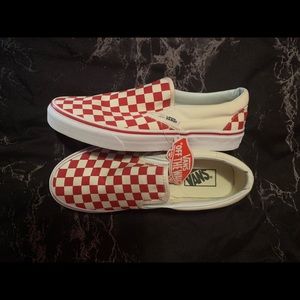 Slip On Red Checkerboard Vans